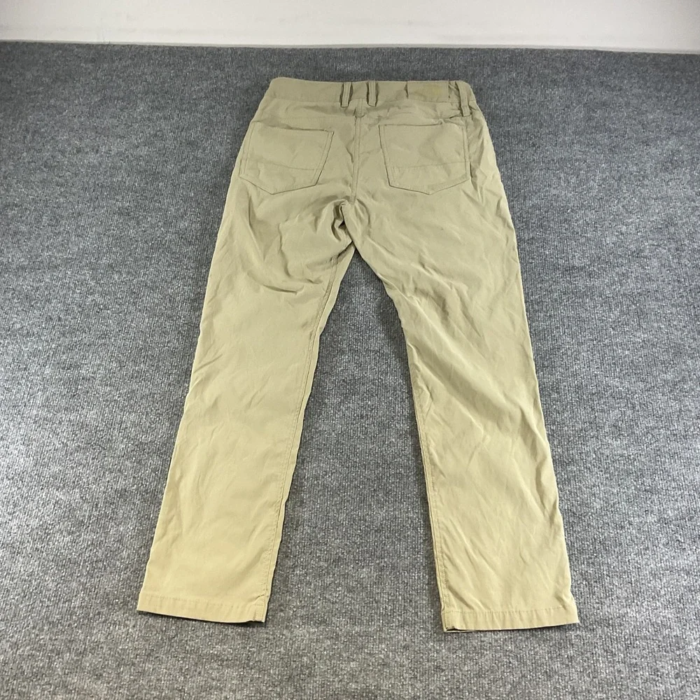 The North Face Mens Motion Pants Khaki Tan Straight Leg Hiking Outdoor Size 30